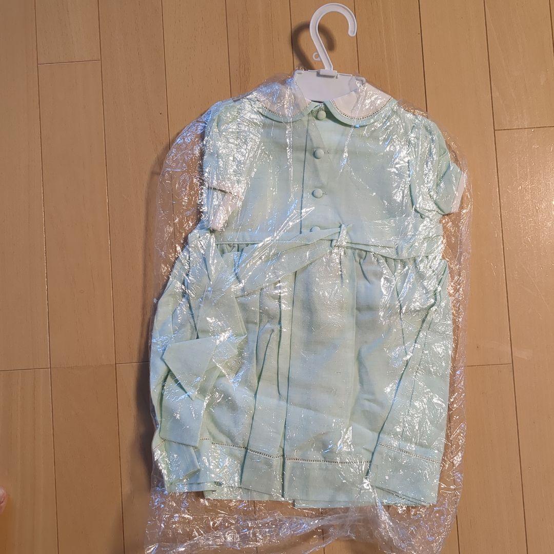 ベビーディオール　新品★半袖ワンピース　ミントグリーン　オーバーパンツ付　日本製