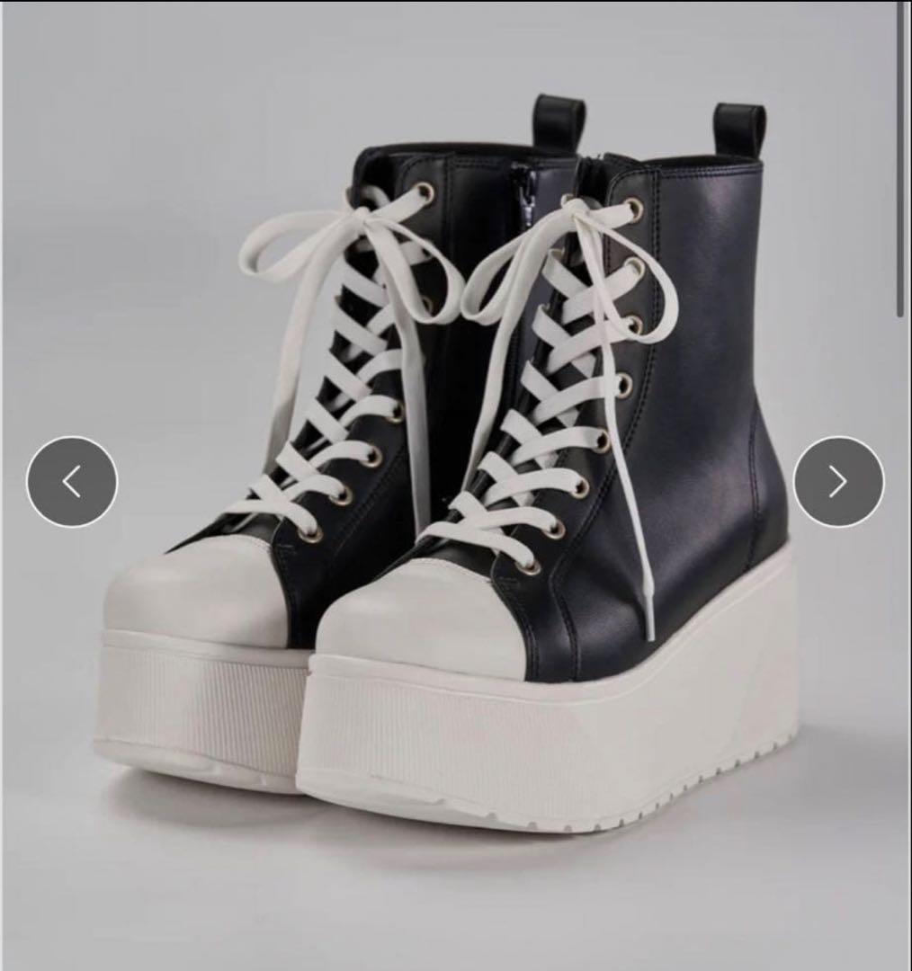 鈴木亜美さん ハイカットスニーカー Sサイズ