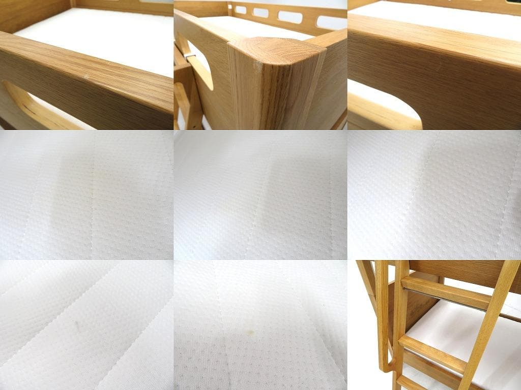 展示品　アクタス　ファズル　オーク材　ロフトベッド　2段ベッド　北欧　モダン