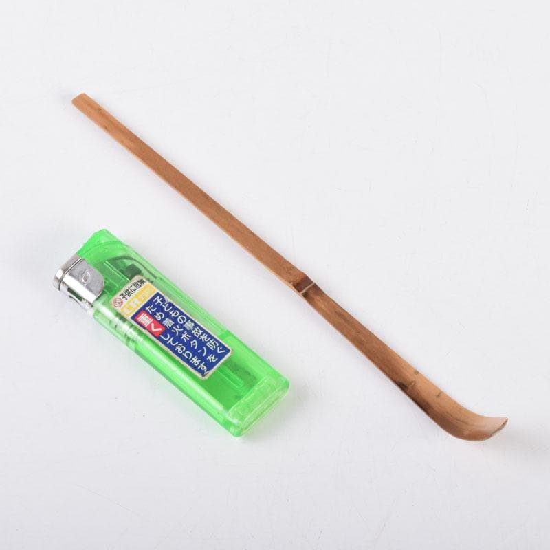 茶道具　影林宗篤作　茶杓　銘「笹舟」　前大徳　福本積應書付　共筒共箱　V8687