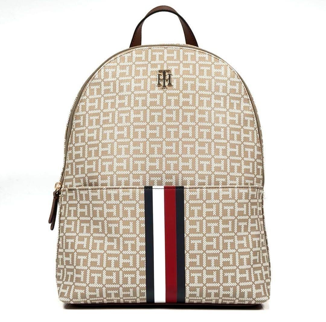 【新品未使用】【可愛いレアデザイン】トミー・ヒルフィガー　リュック　ベージュ