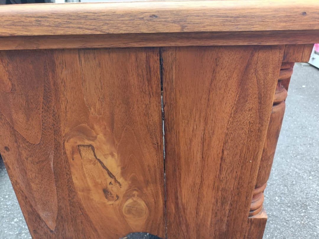 ヴィンテージ風 コンソール 猫脚 チーク 東京池袋