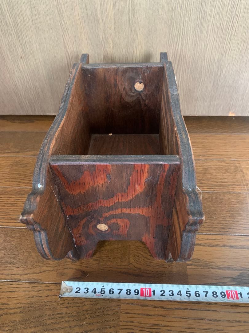 アンファン　ブタ　ぶた　豚　カントリー　木製　小物入れ　インテリアにも♪