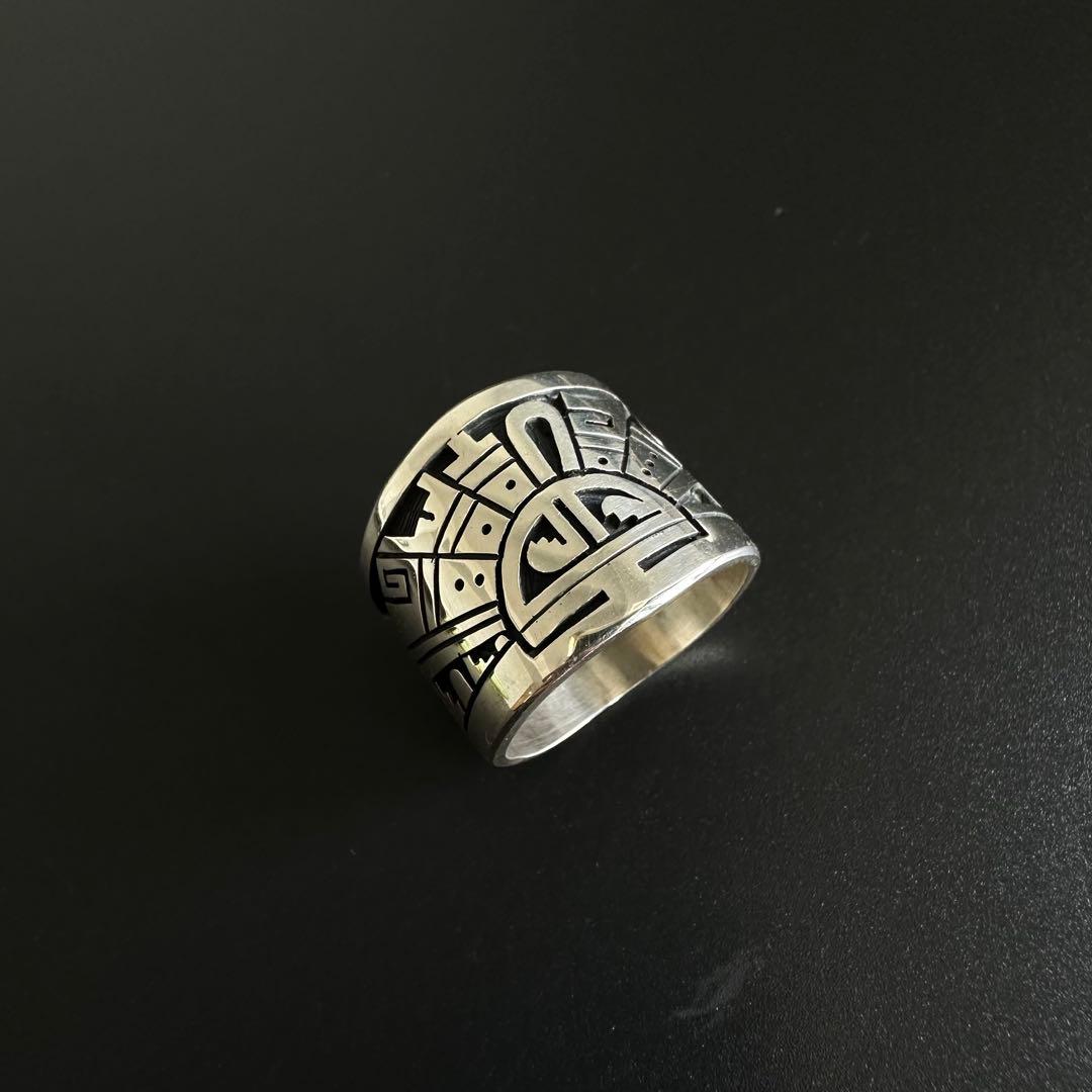 HOPI Berra Tawahongva オーバーレイ リング　21号