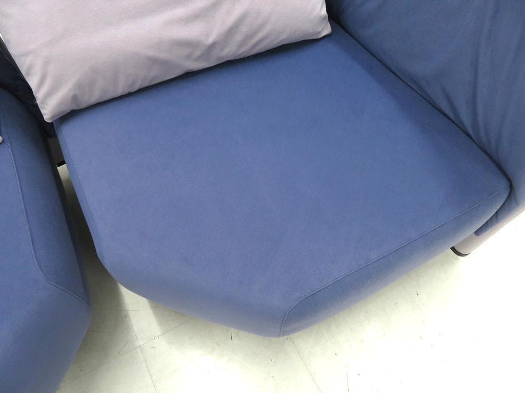 カッシーナ　ビンテージ　ポストモダン　サンパン　2人掛けソファ　ラブソファ