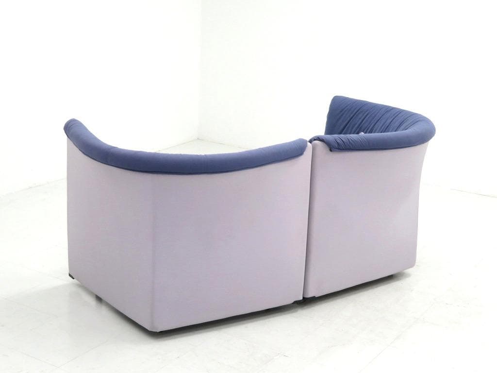 カッシーナ　ビンテージ　ポストモダン　サンパン　2人掛けソファ　ラブソファ