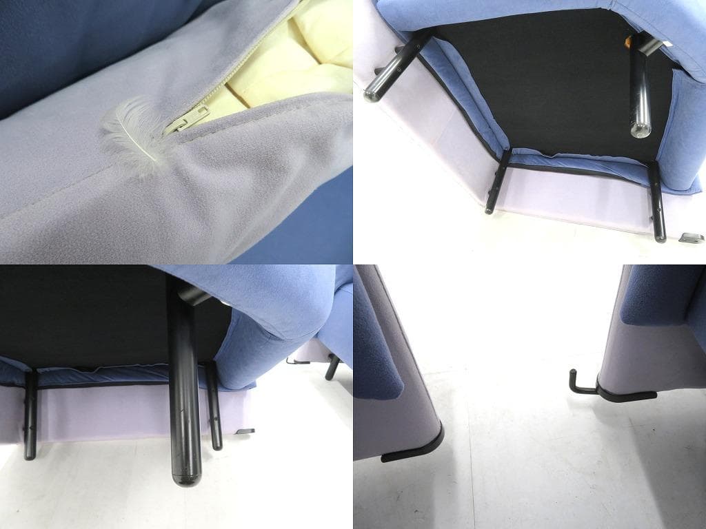 カッシーナ　ビンテージ　ポストモダン　サンパン　2人掛けソファ　ラブソファ