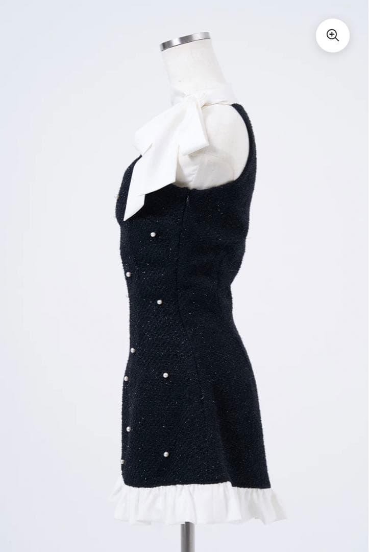 BELEAR MIMI タグ付き　ツイードパールミニワンピース