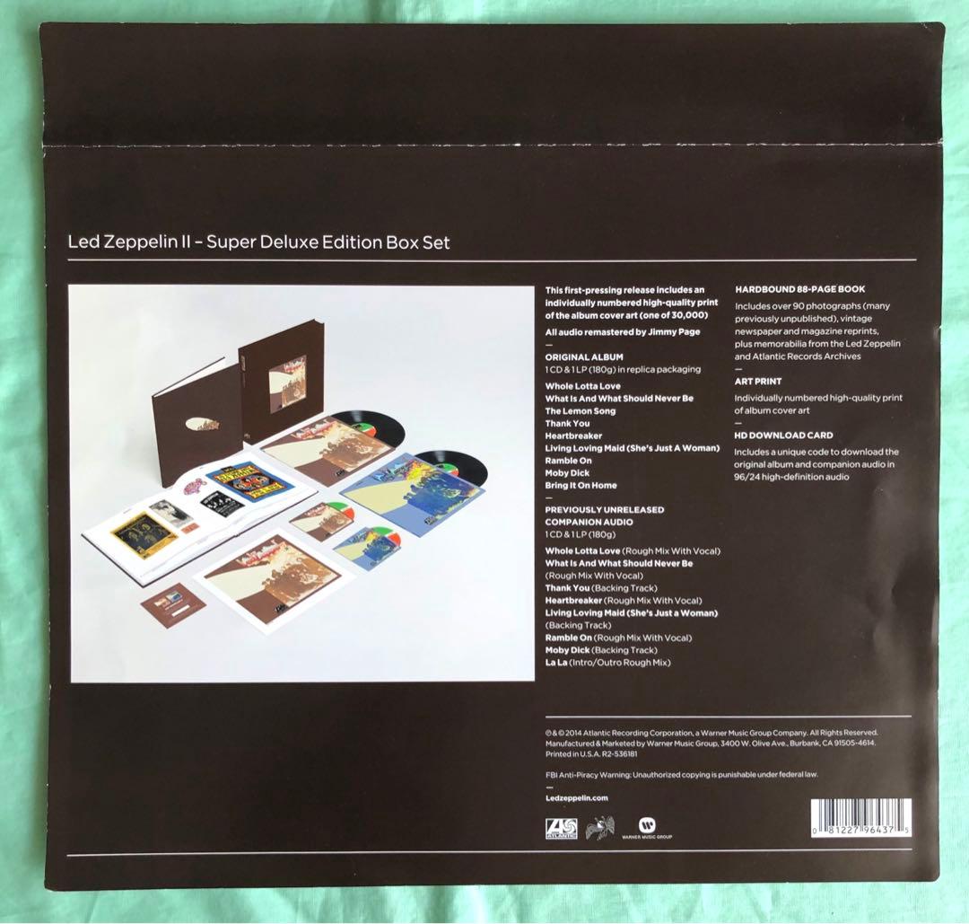 【USプレス2LP/2CD】レッド・ツェッペリII　スーパ・デラックス・ED