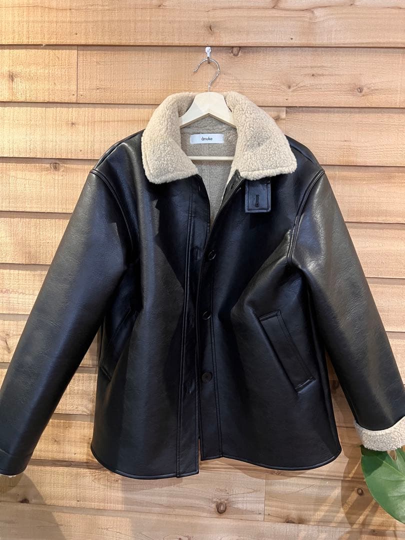 anuke アンヌークBoa Flight Jacket サイズ36 美品