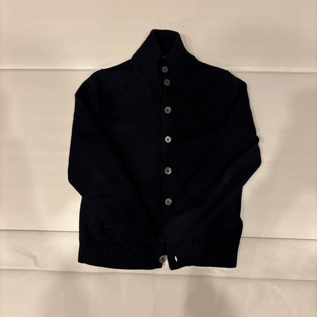 ZANONE ダークネイビー カーディガン