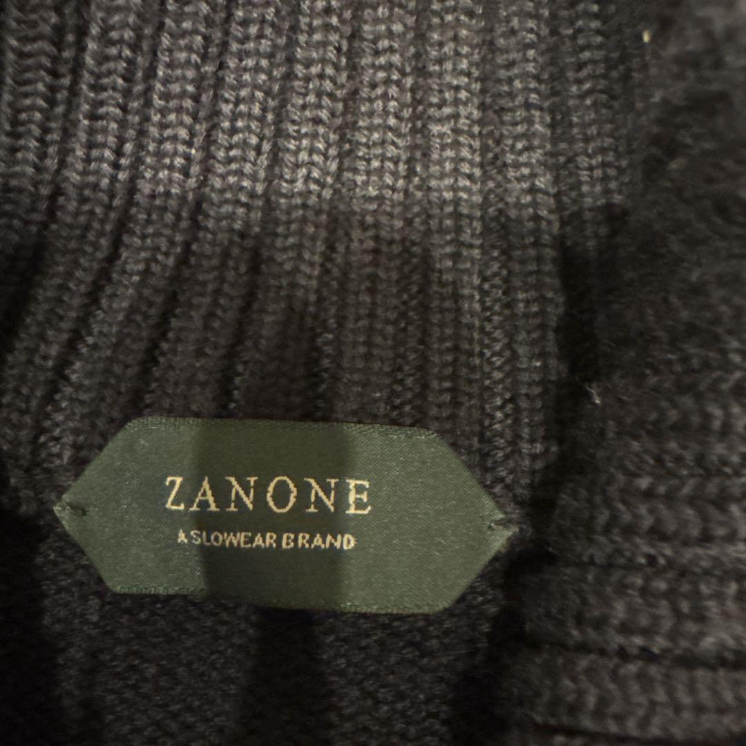 ZANONE ダークネイビー カーディガン