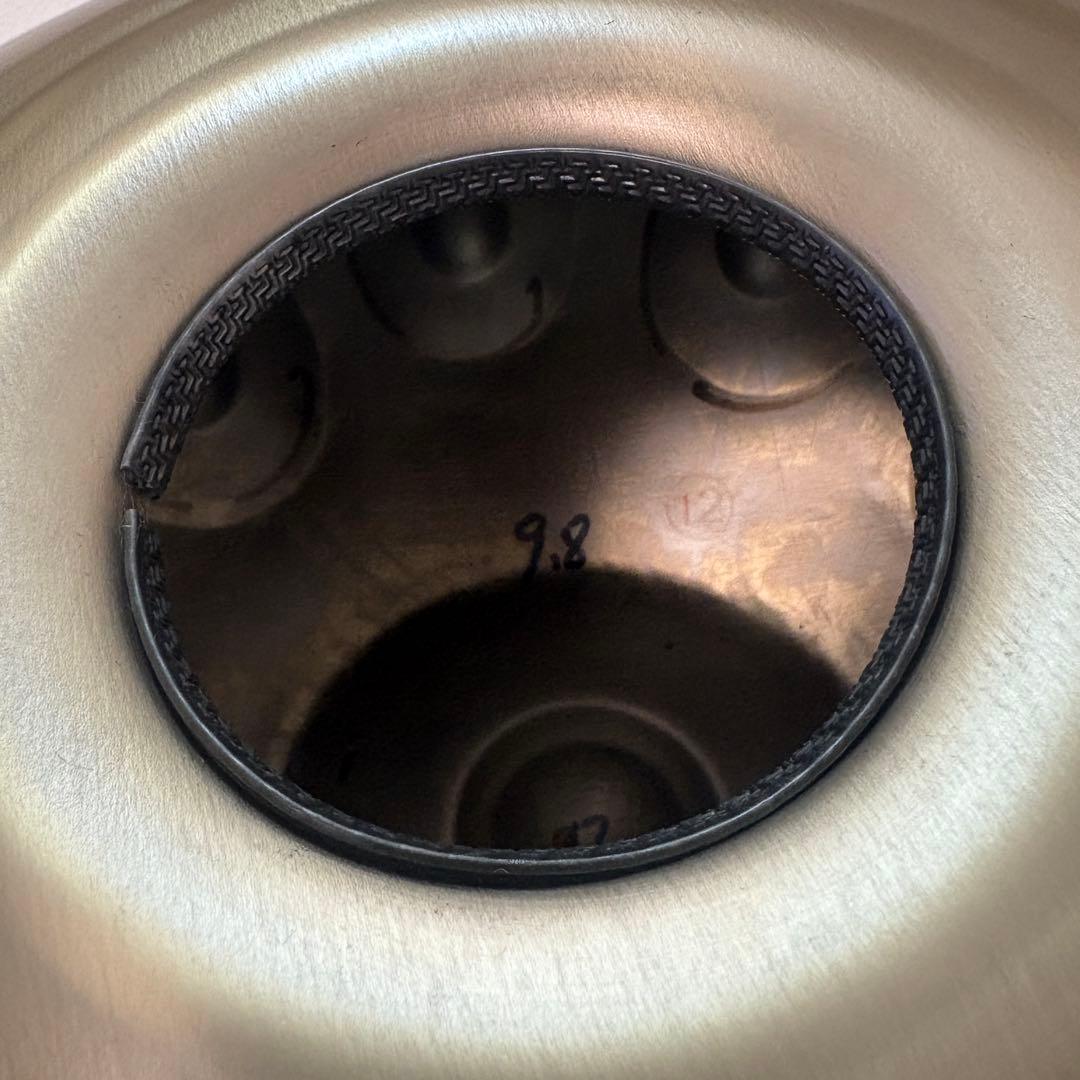 ハンドパン Dマイナー 10音 432Hz ゴールド