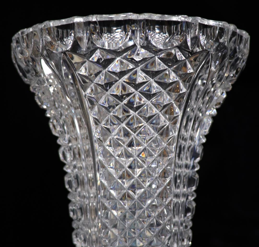 オールド・バカラ 極上美 大型切子花瓶 ディアマン・ピエーリー×ビゾー 置物