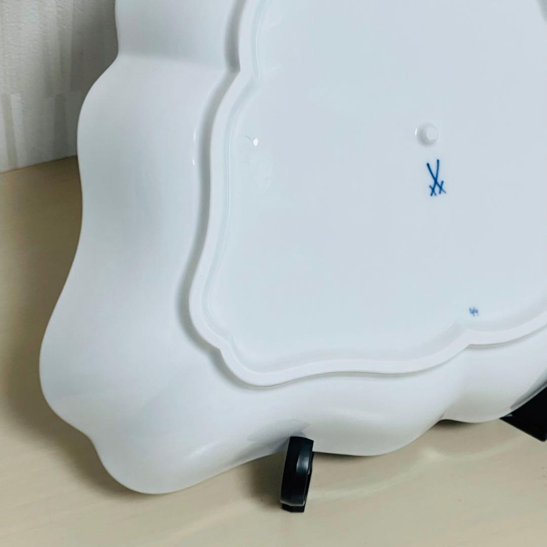 未使用 Meissen マイセン ブルーオニオン トライアングル プレート 三角