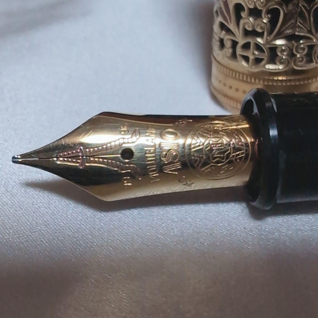 【超希少♪】 モンブラン 万年筆 パトロンシリーズ セミラミス 18金無垢