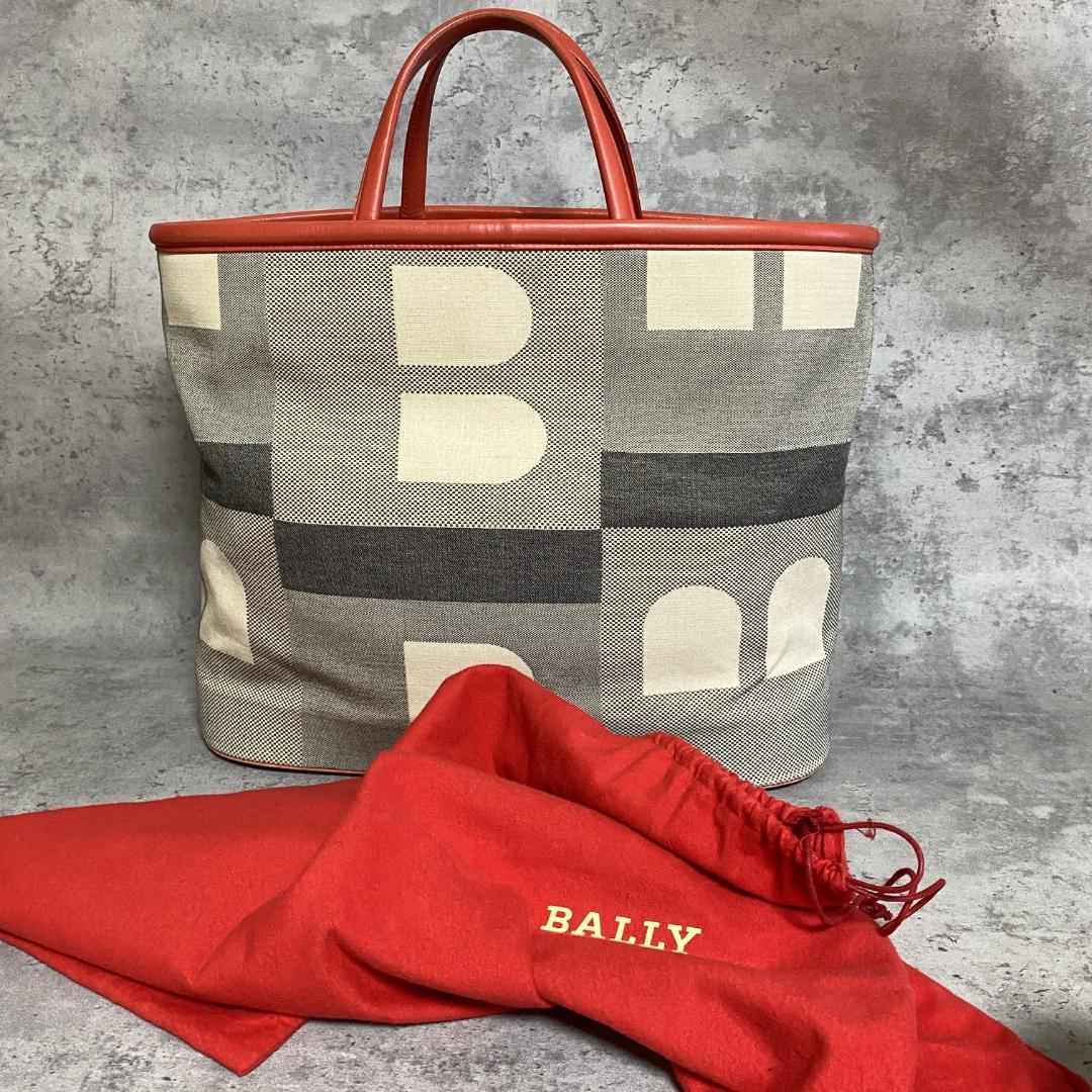✨極美品✨BALLY バリー トートバッグ キャンバス A4可 保存袋付 希少