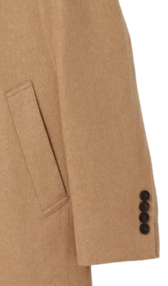 ヒルトン 洋服の青山 キャメル素材 チェスターコート サイズS 新品 ベージュ