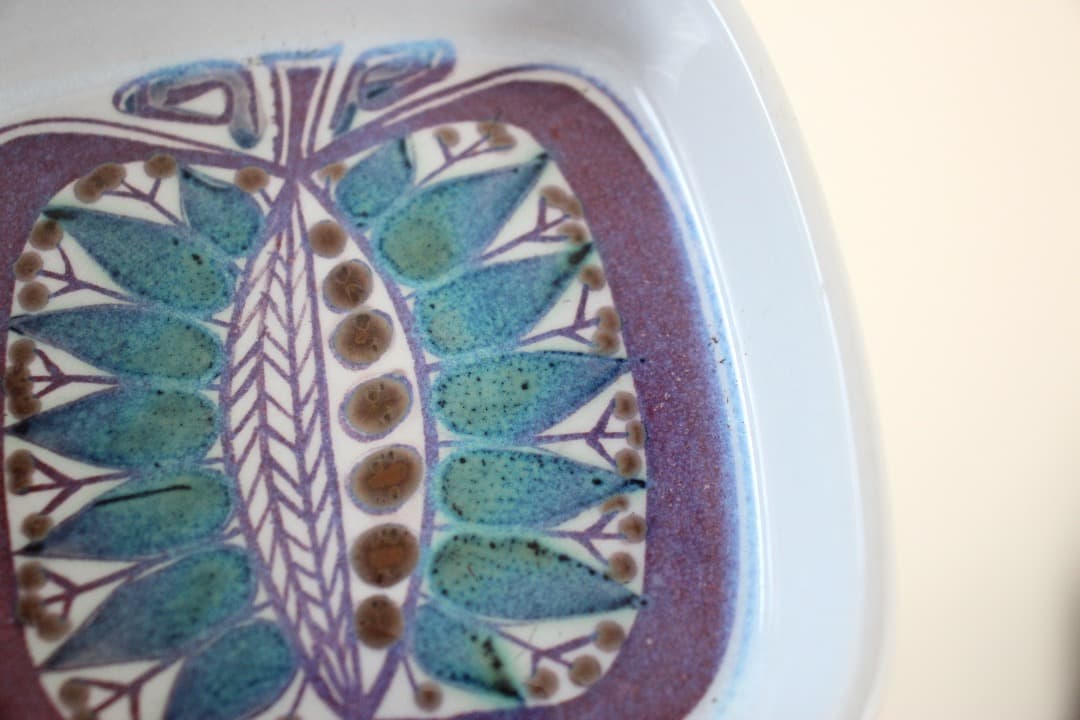 ロイヤルコペンハーゲン　ファイアンス焼　テネラ　スクエアトレイ