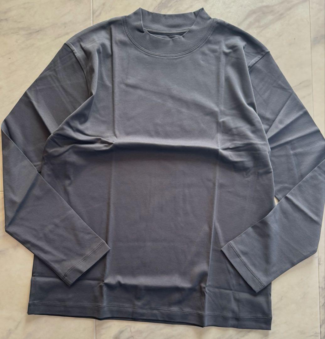 【新品未使用】JOHN SMEDLEYスビンコットンモックネック長袖Ｔシャツ