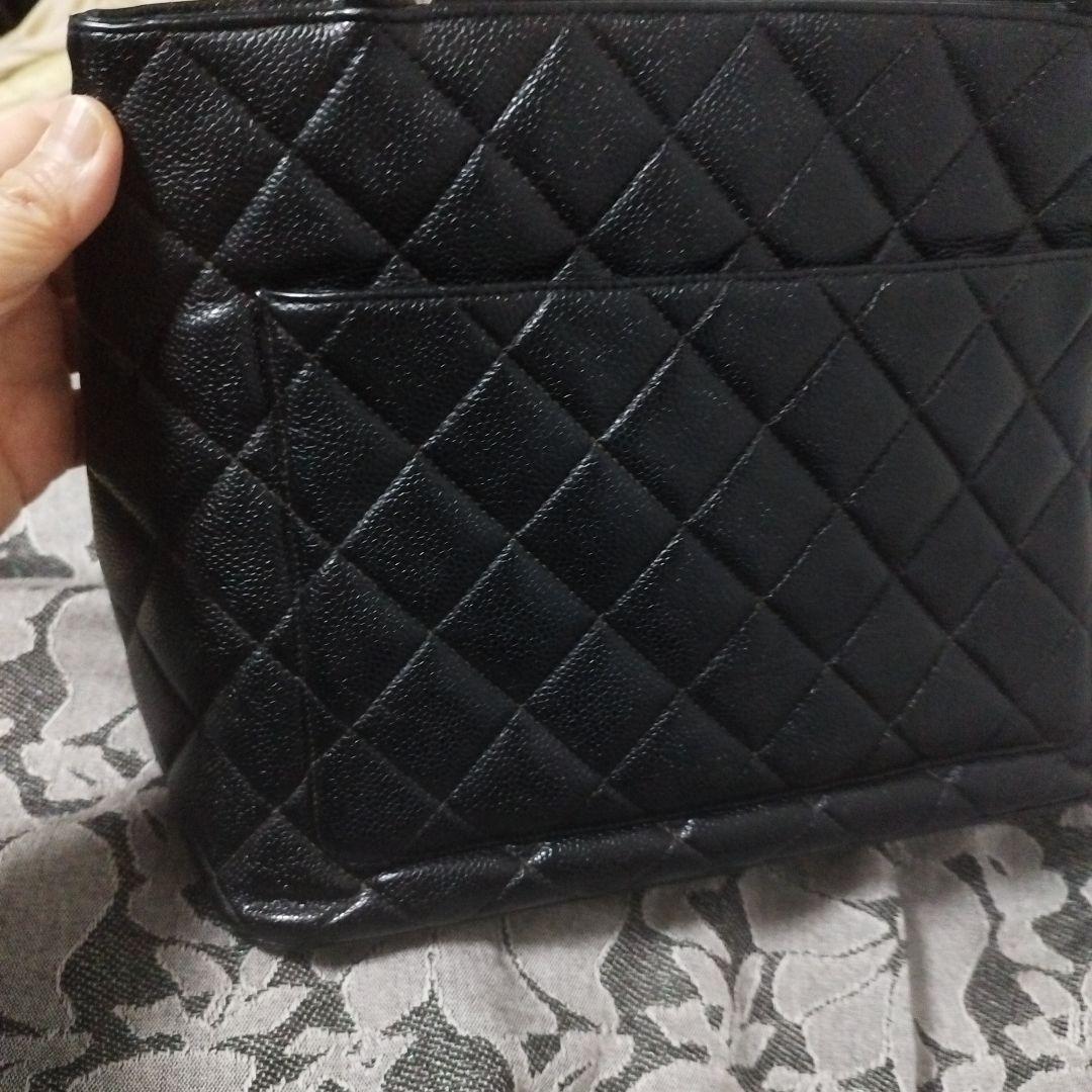 シャネル　復刻版　キャビアトートバッグ