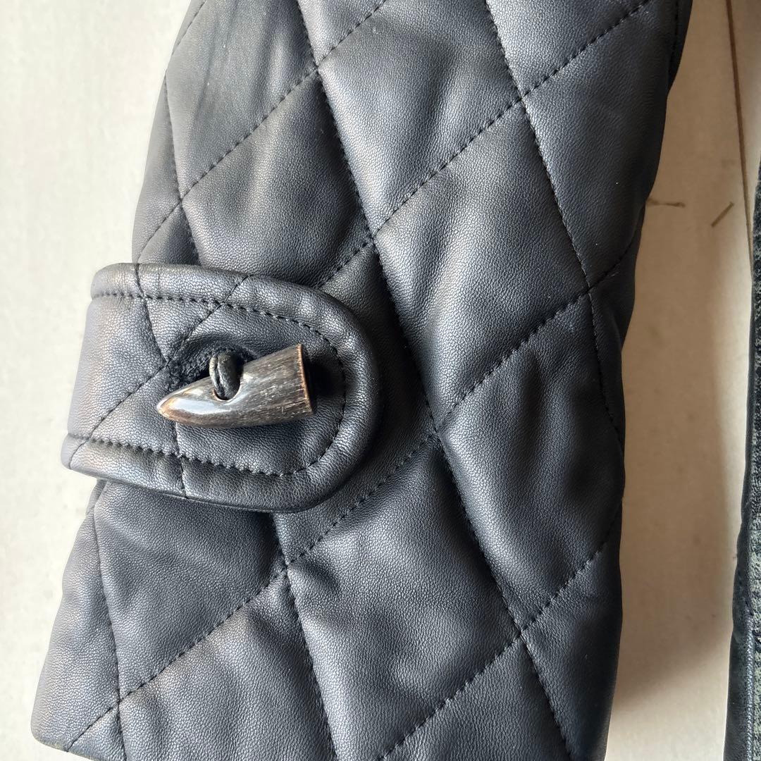 バーバリー　レザーダッフルコート