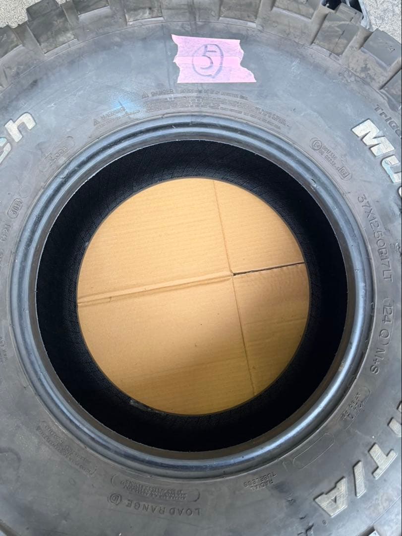 BFグッドリッチ MT37インチ12.5 17インチ 5本 ジャンク品扱い