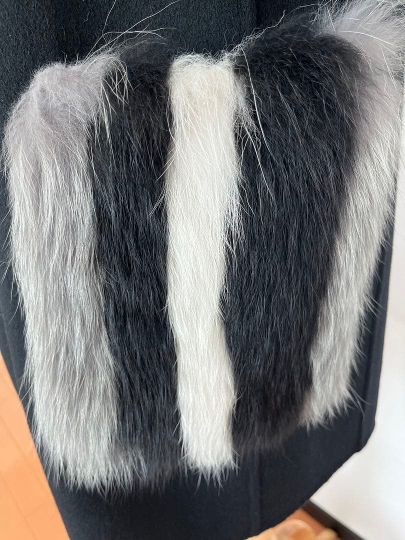 urbanurban 　Fendi 超美品ファー付きブラックケープコート