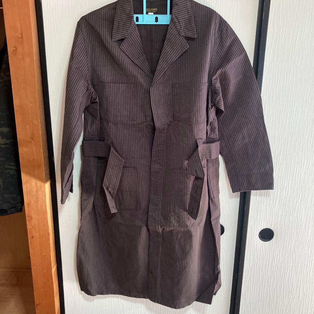 新品　JELADO　日本製　ストライプ柄ロングコート43780円