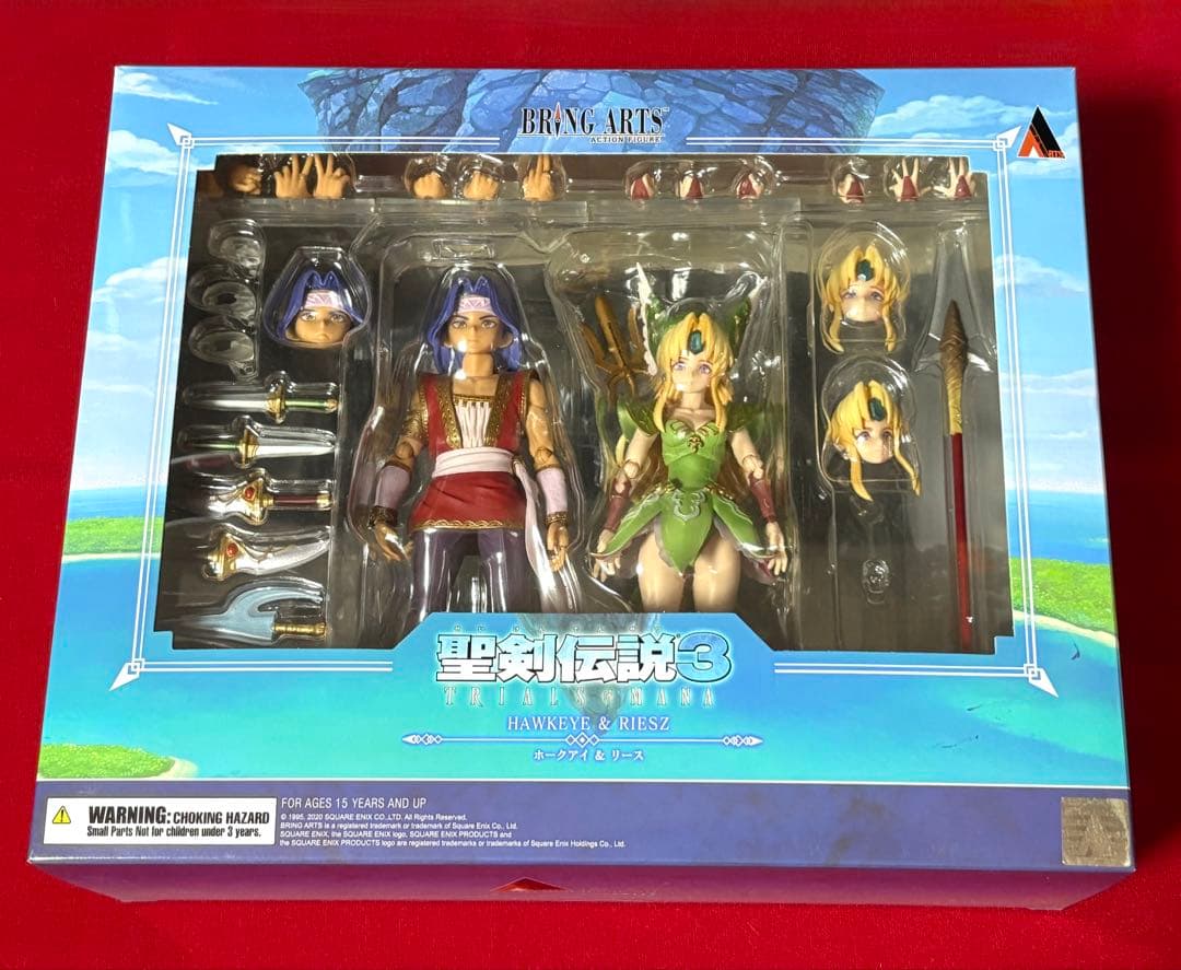 聖剣伝説3 ブリングアーツ　ホークアイ＆リース　PVC製塗装済み可動フィギュア