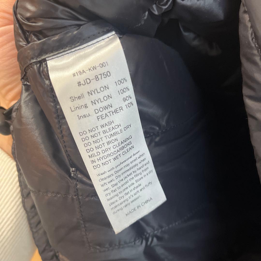 DANTON ダントン　ダウンベスト　36 ブラック