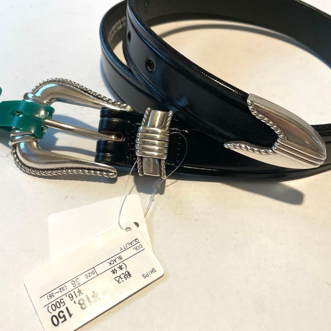 TORY LEATHER BELT 36 新品 USA製