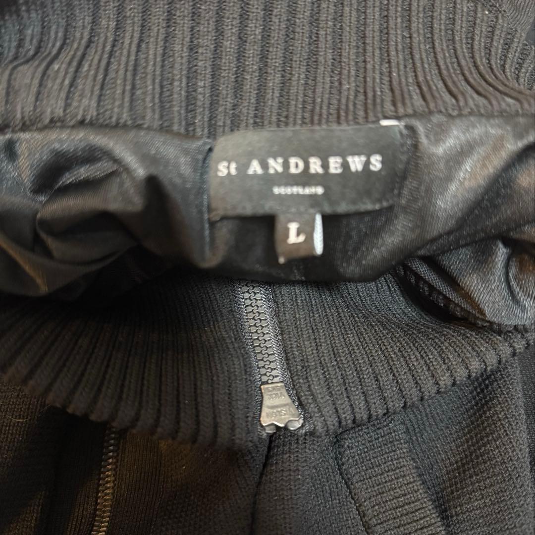 美品　セントアンドリュース　天竺裏地付きニットブルゾン