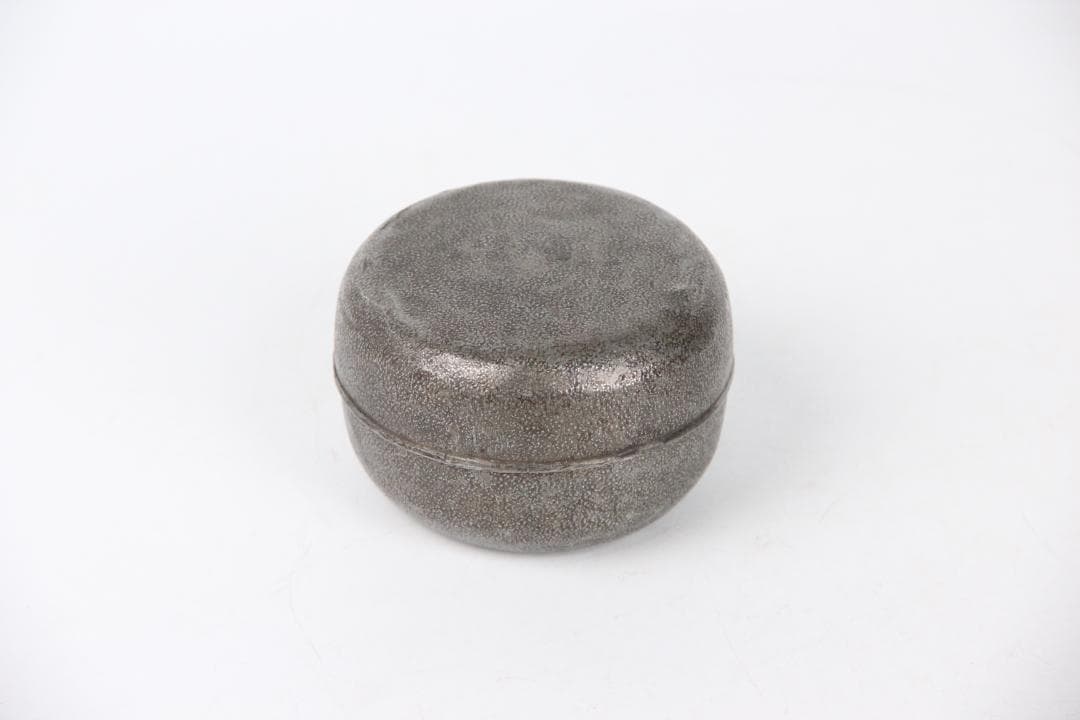 ヤンポ 菓子器 鎚目 純錫 直径8.5cm 重82.7g FJ21-7