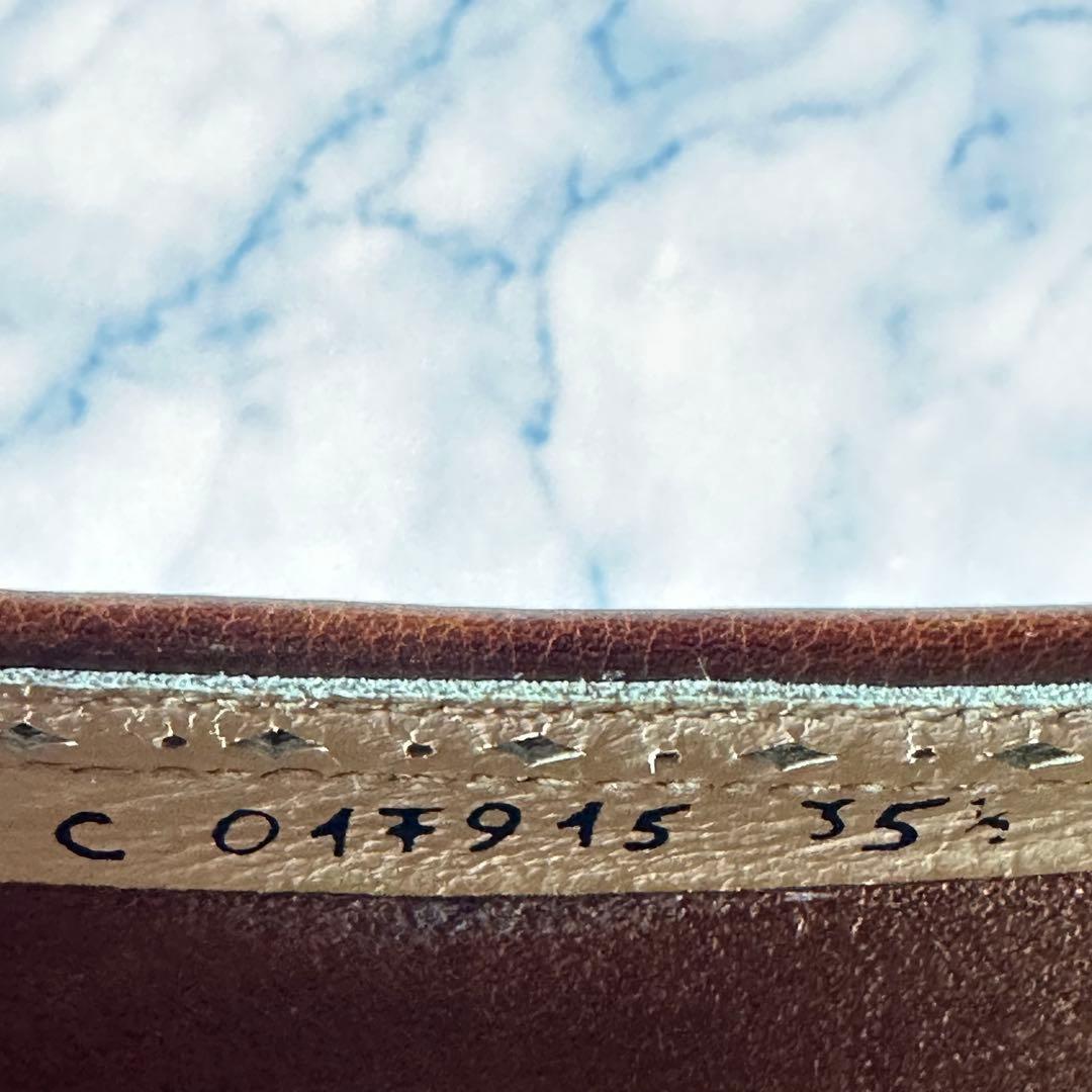 極美品 TANINO CRISCI ブラウン レザー パンプス 22.5㎝相当