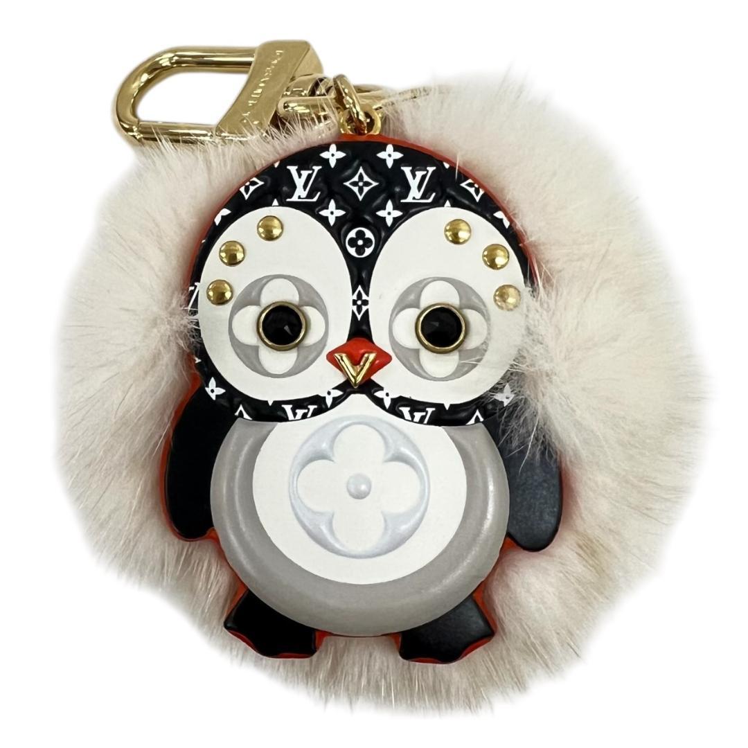 ルイ・ヴィトン ポルトクレ ペンギン ファー×レザー チャーム M69007