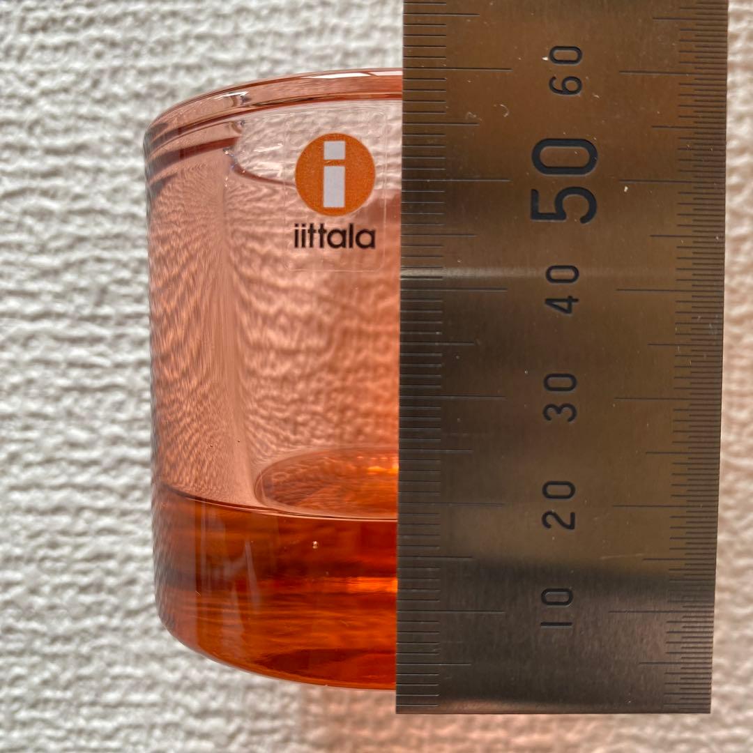 美品✨イッタラ キビkivi キャンドルホルダー　60 薄ピンク系