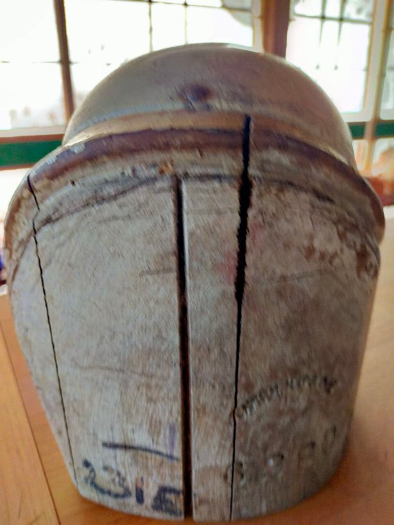 アンティーク　帽子　木型