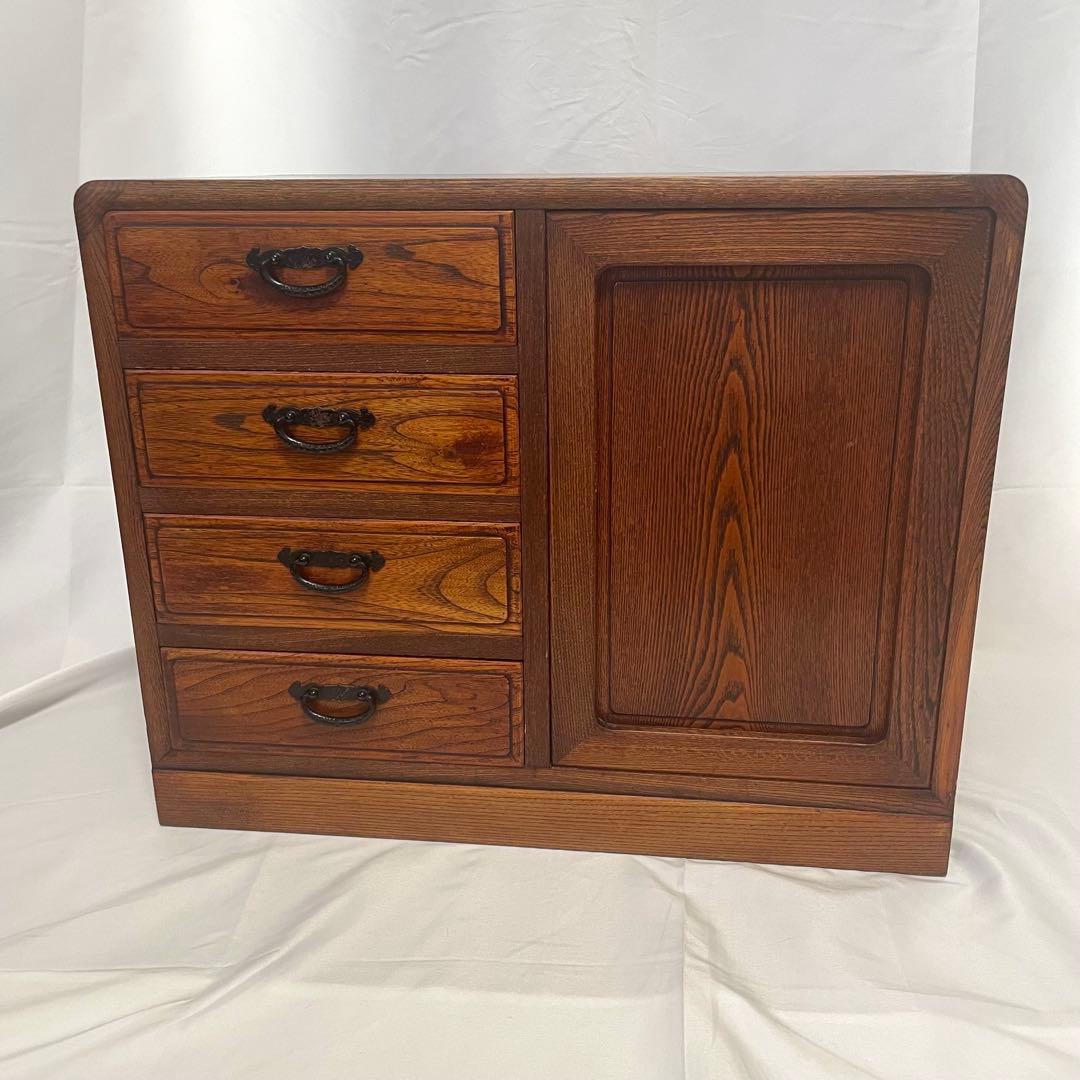 松本伝統指物工芸家具 テレビ台 開戸 拭うるし・ぬり　レトロ　松本伝統家具