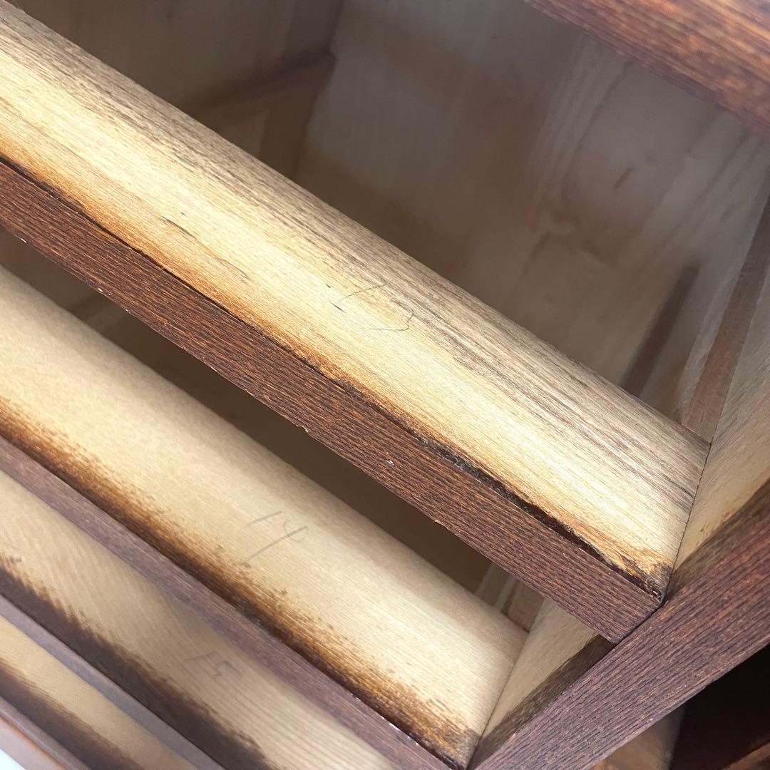 松本伝統指物工芸家具 テレビ台 開戸 拭うるし・ぬり　レトロ　松本伝統家具