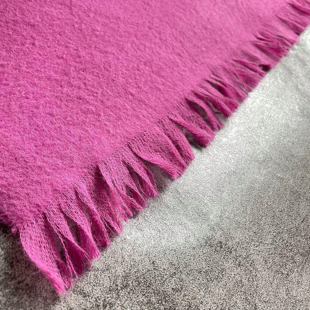 m*e様 ASAUCE MELER アルパカ100% 大判 シャギーストール 割