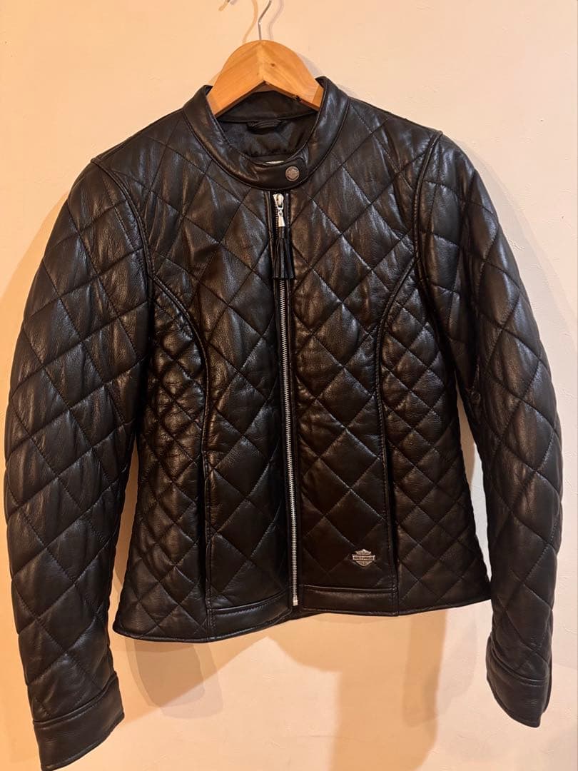 ハーレーダビットソン　レザーキルティングジャケット