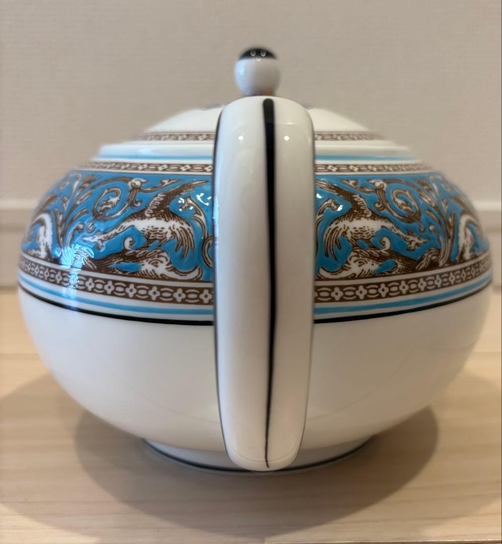 《美品》 フロレンティーン ターコイズ ティーセット　12点