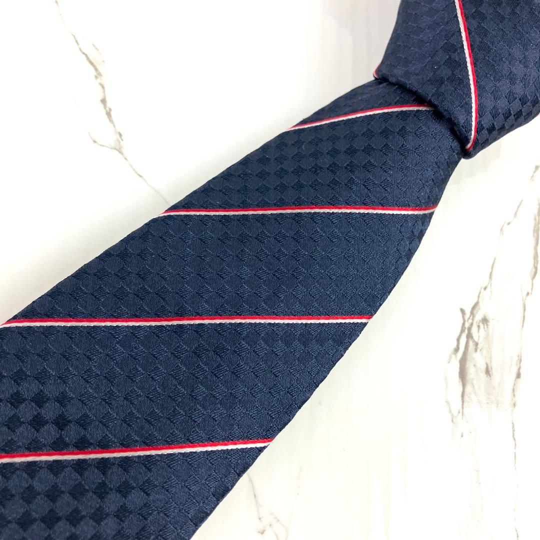 hide　未使用級　現行モデル　ルイヴィトン　ネクタイ　エク　ダミエ　スト