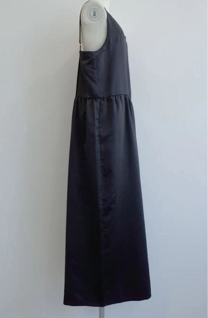 ANIECA サテンキャミサロペット　ブラック