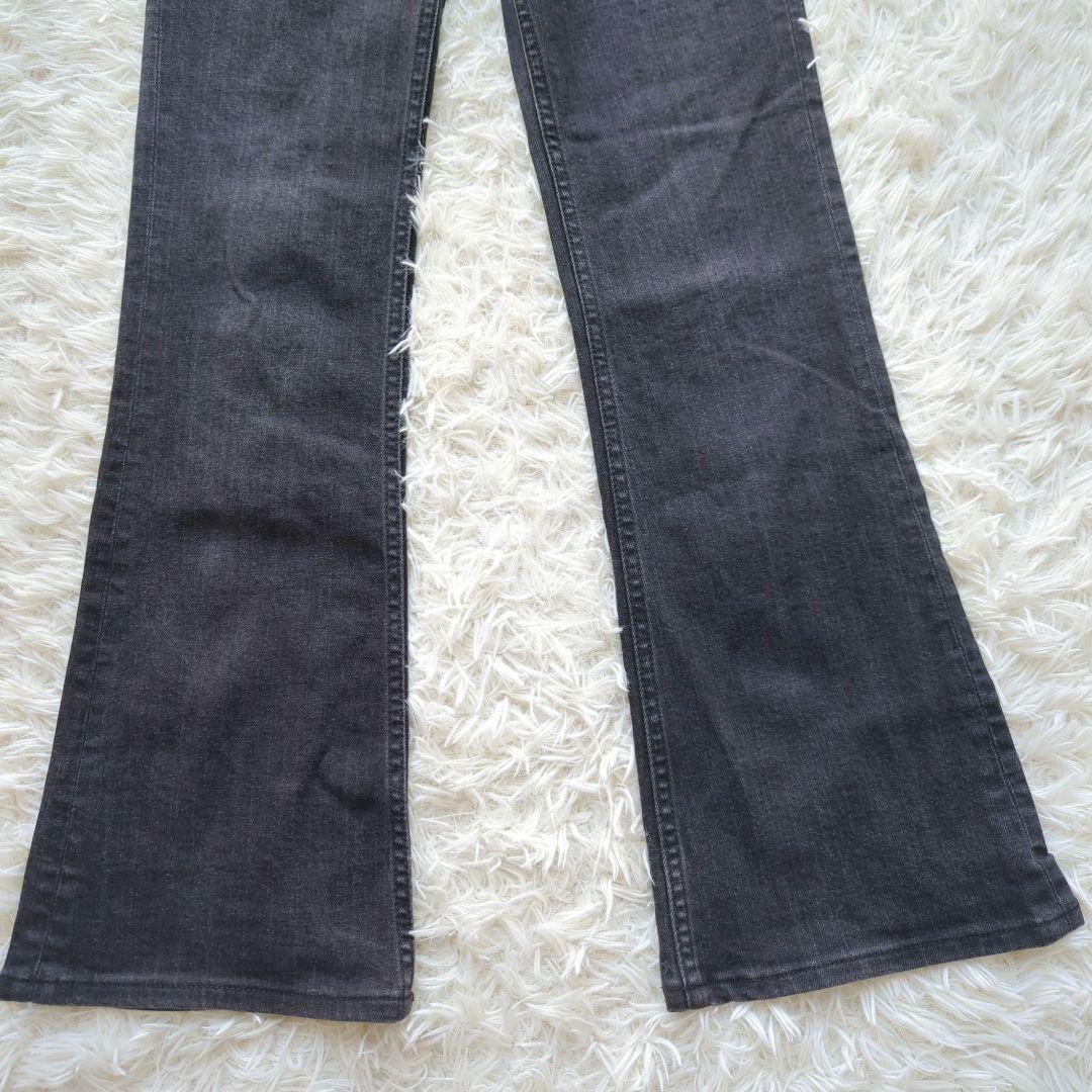 美品✨️ヤヌーク　ブーツカットデニム 新色ブラック　OBK23　定価2.8万