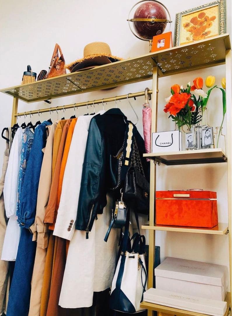 ゴールド　ハンガーラック　モダン