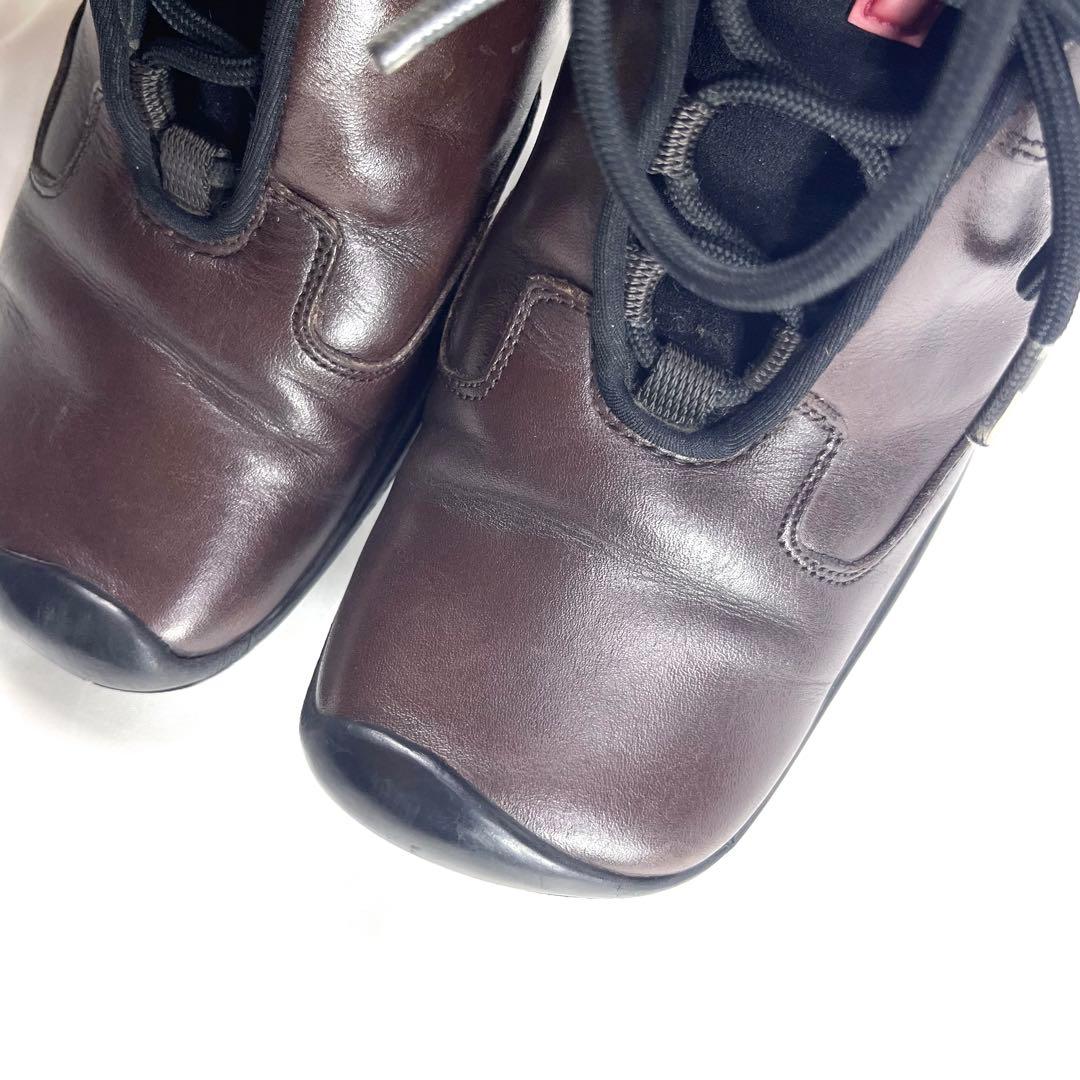 プラダ スポーツ ナッパレザー スニーカー ロゴ 35 1/2