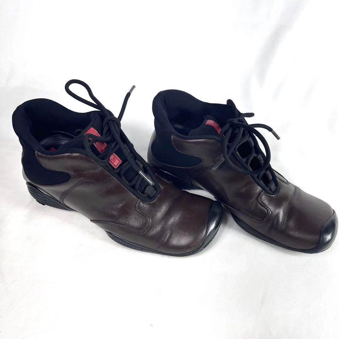 プラダ スポーツ ナッパレザー スニーカー ロゴ 35 1/2