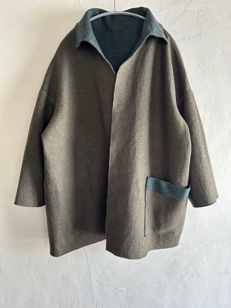 ヒムカシhimukashi (サリゲナク)リバーシブルコート／ジャケット